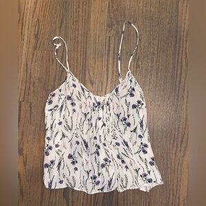 Jack Wills White floral tank top